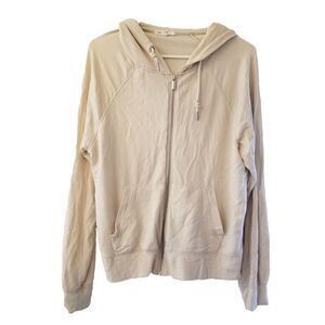 Workshop Republic Clothing Modal Soft Hooded Zipper Front Sweatshirt Women's L/G